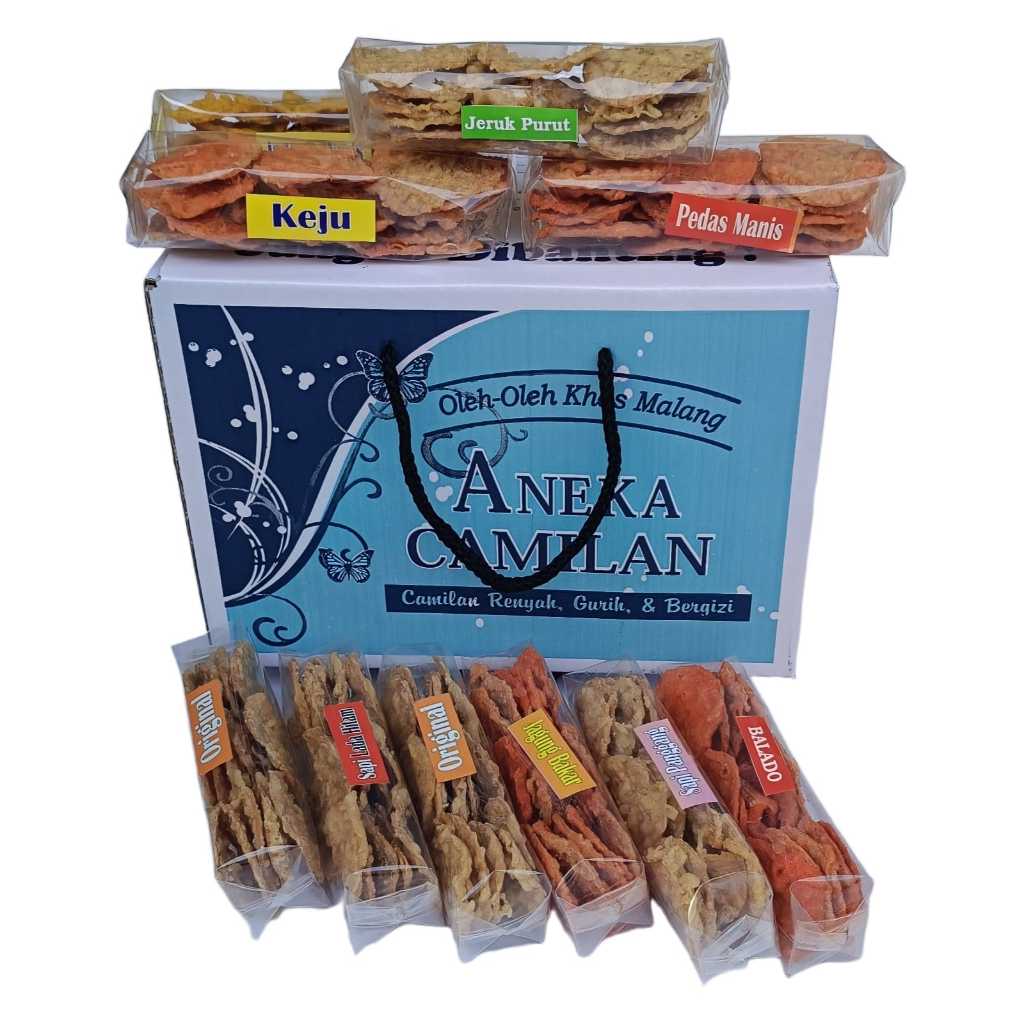 

[PAKET MEWAH Isi 20] Keripik Tempe | Oleh-Oleh Khas Malang