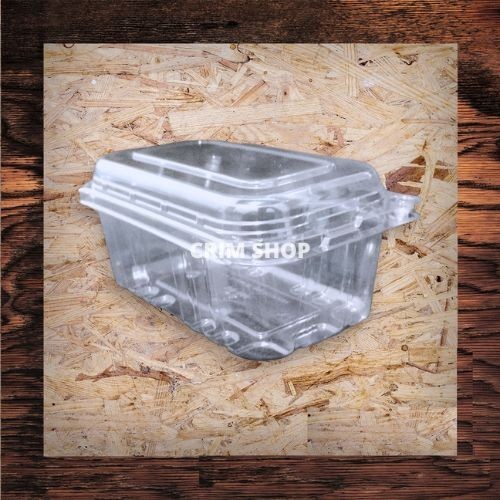 (isi 50) Tray Mika Buah Stroberi, Anggur, Lengkeng, Plum 500 gram | Mika Buah 500 gram