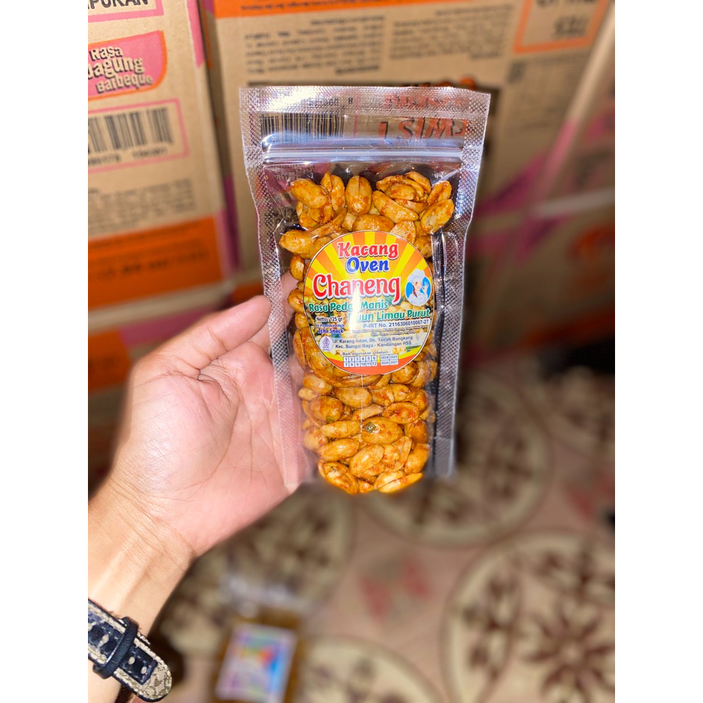 

Kacang oven Chaneng Rasa pedas manis Daun limau purut