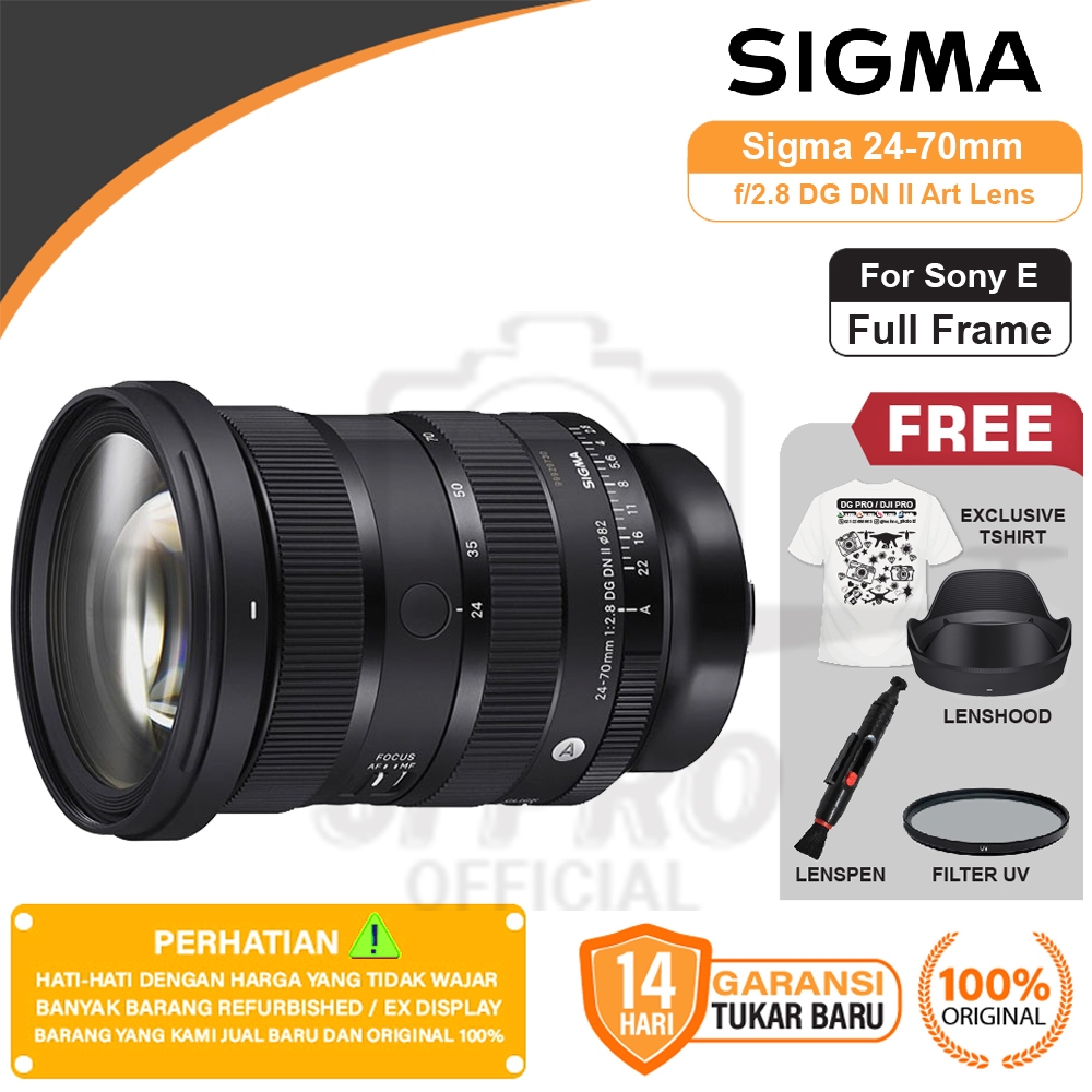 Sigma 24-70mm f2.8 DG DN II Art for Sony E FullFrame Sigma 24-70 mm f/2.8 Original