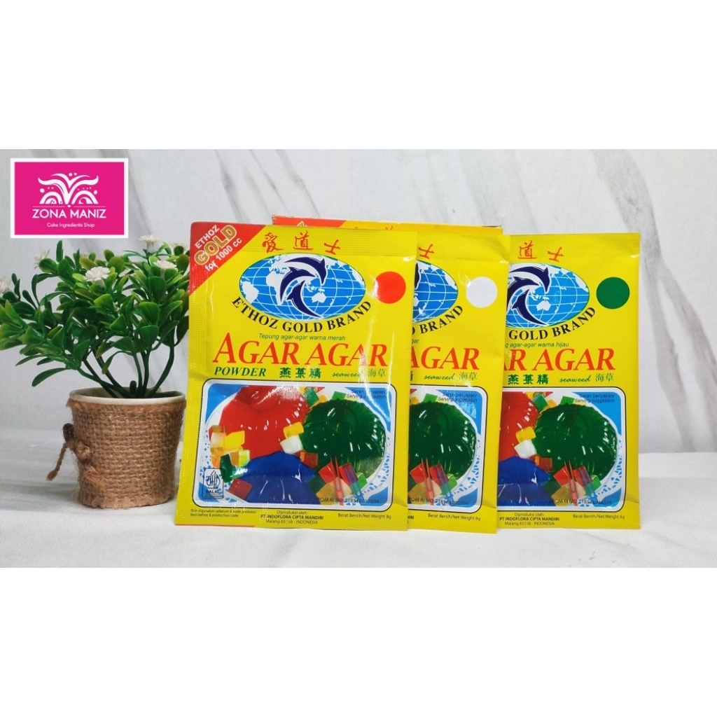 

Ethoz Gold Agar-agar powder 8 gram 1000 ml