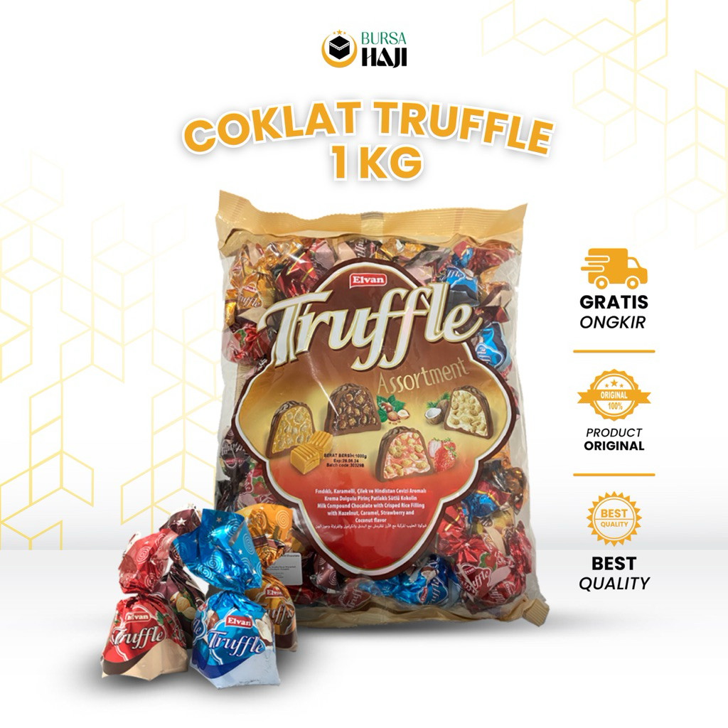 

Coklat Turki Asli Truffle 1kg / Elvan coklat Turki oleh oleh haji dan umroh