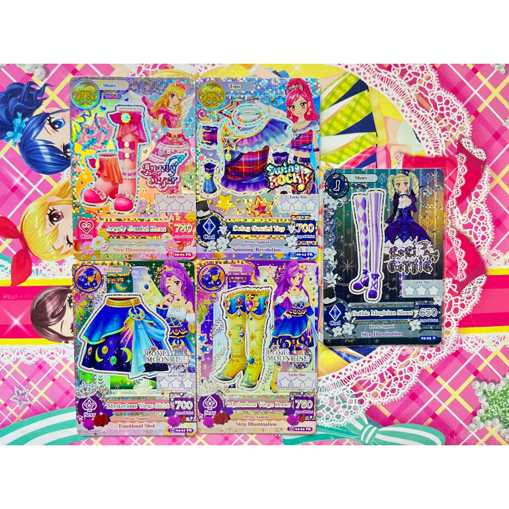 Kartu Aikatsu Premium Satuan Consellation Angely Sugar Swing Rock Love Moonrise Loli Gothic Gemini M