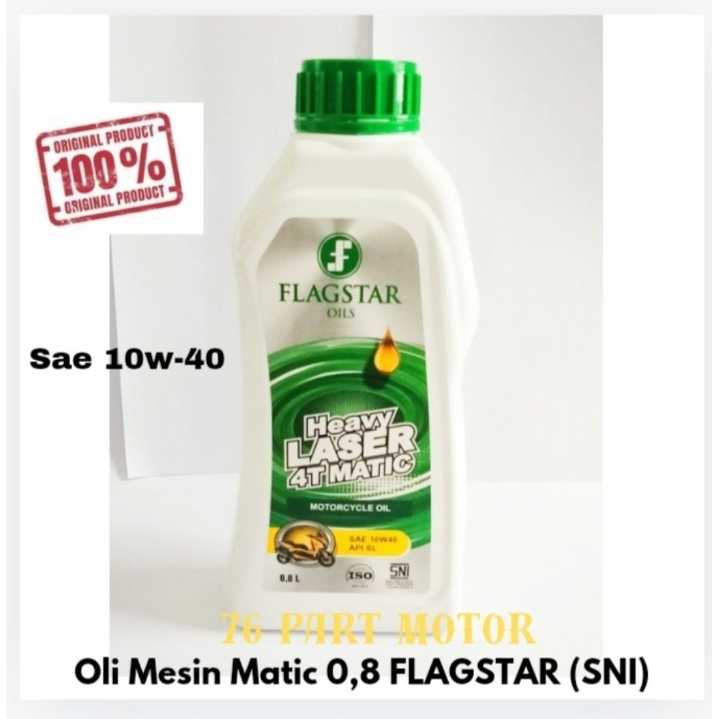 OLI MESIN FLAGSTAR MATIC  800ML SNI ISO ORIGINAL