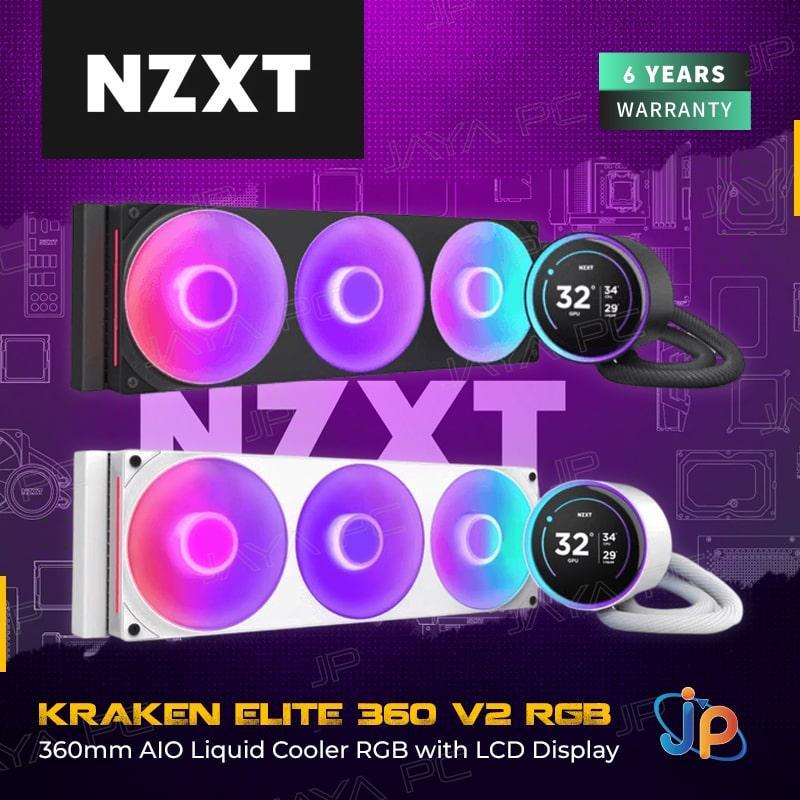 NZXT Kraken Elite 360 V2 RGB - CPU Cooler Liquid Fan 360mm IPS LCD Display
