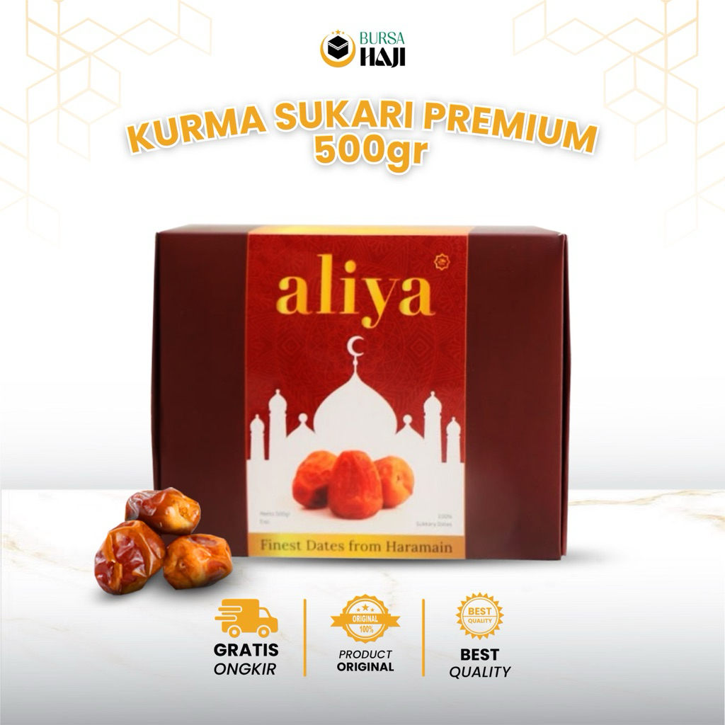 

Kurma Sukari 500 Gram Premium Jumbo Lembut Manis Alami Aliya