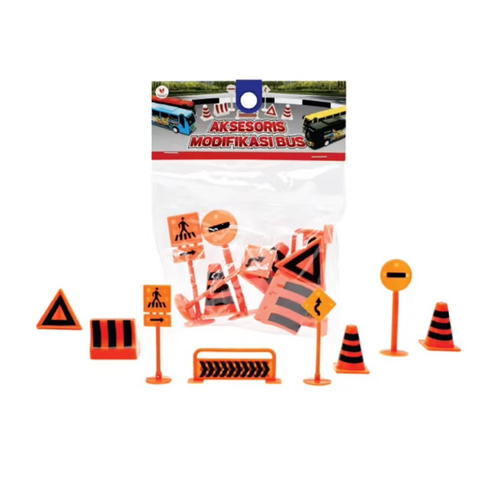 Rambu-rambu lalu-lintas miniatur