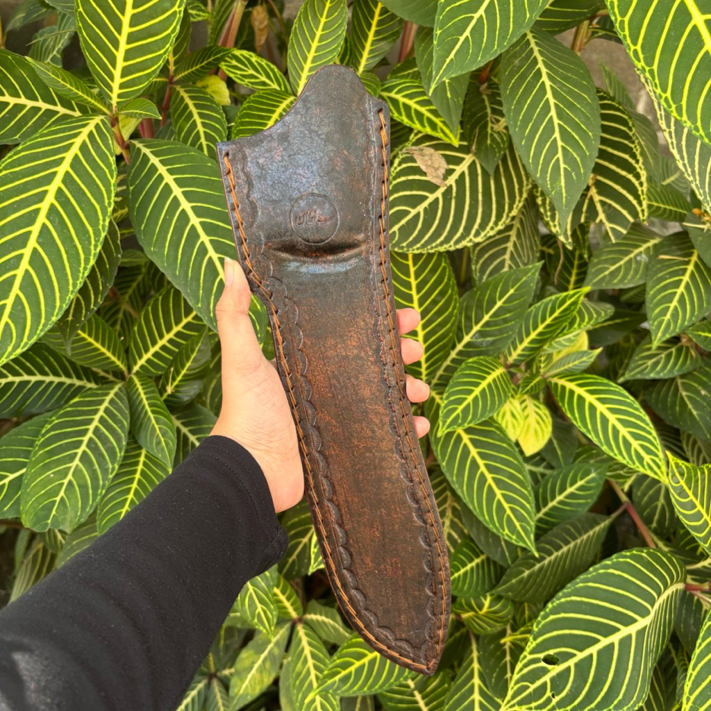 Sarung Kulit Pisau Bullnose 25cm