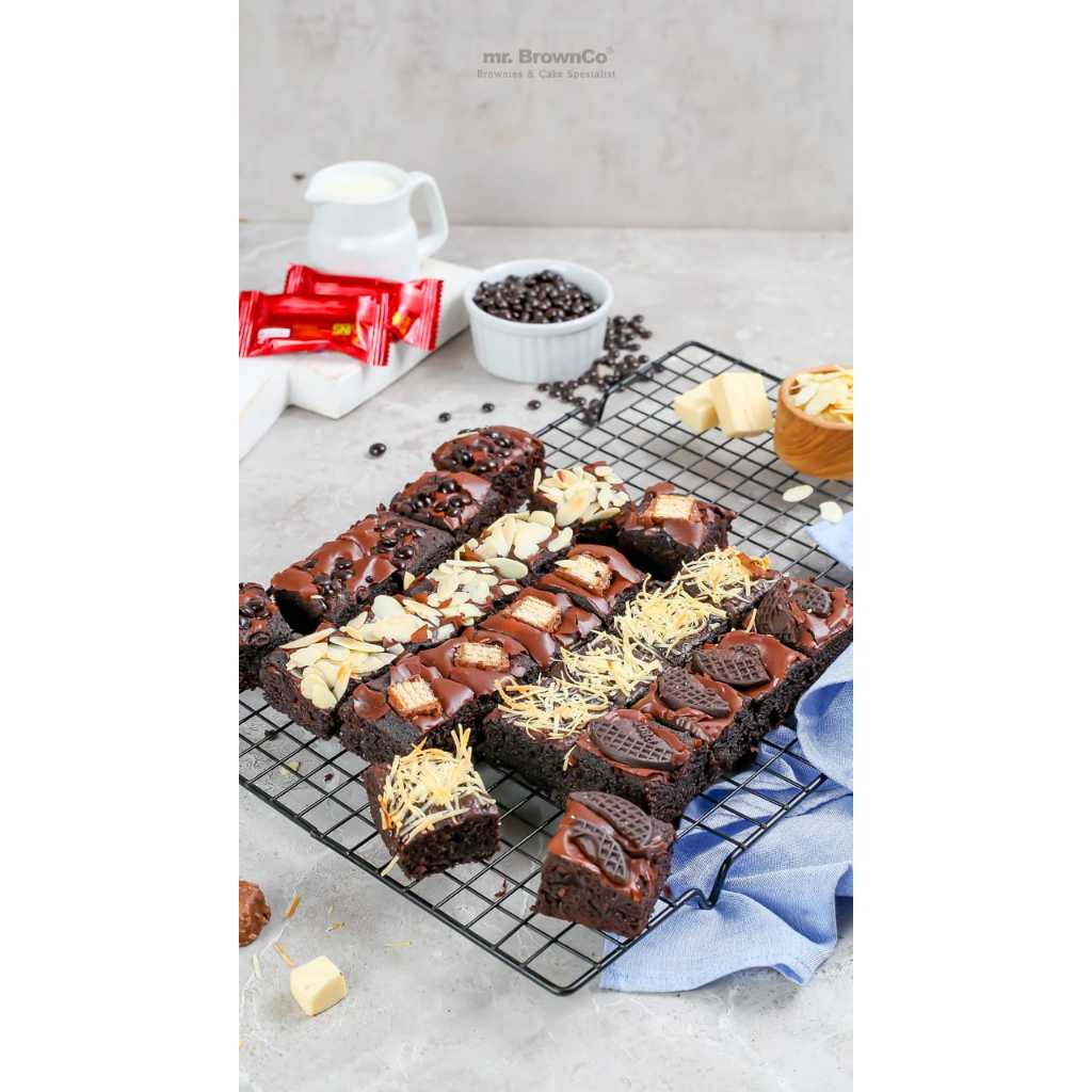 

Brownies Skat/Brownies sekat/ brownies Lumer Coklat Nikmat shiny ukuran 20x20cm