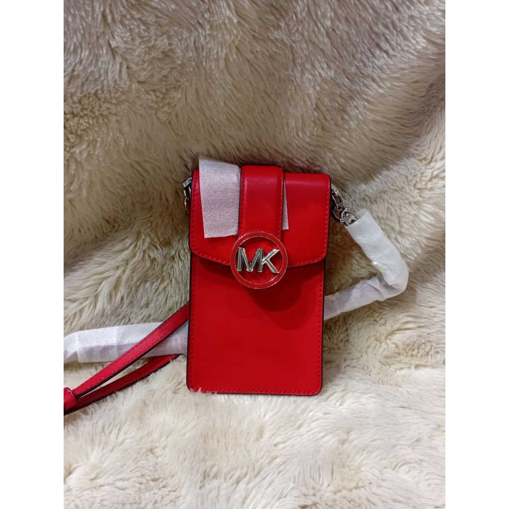 MK PHONE BAG RED