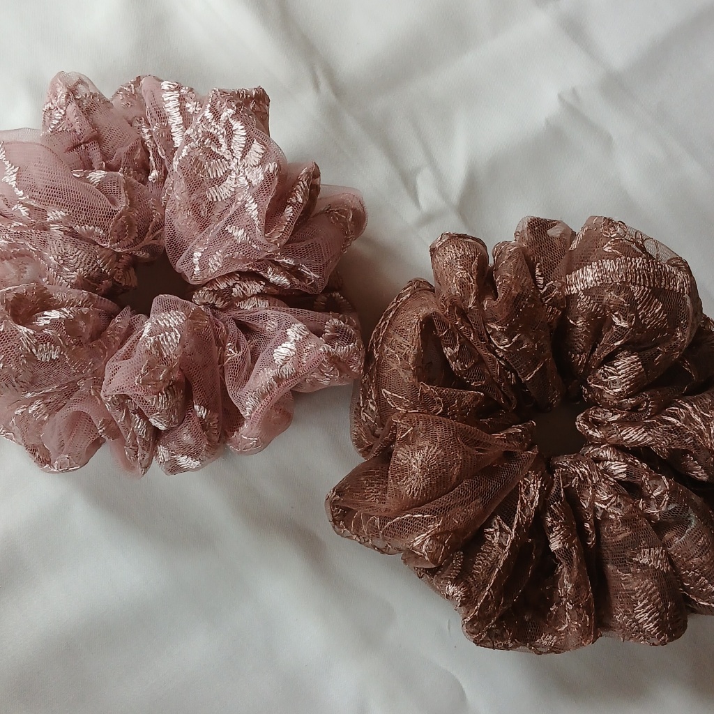 Scrunchie Brokat / Ikat Rambut Murah / Cepol Hijab