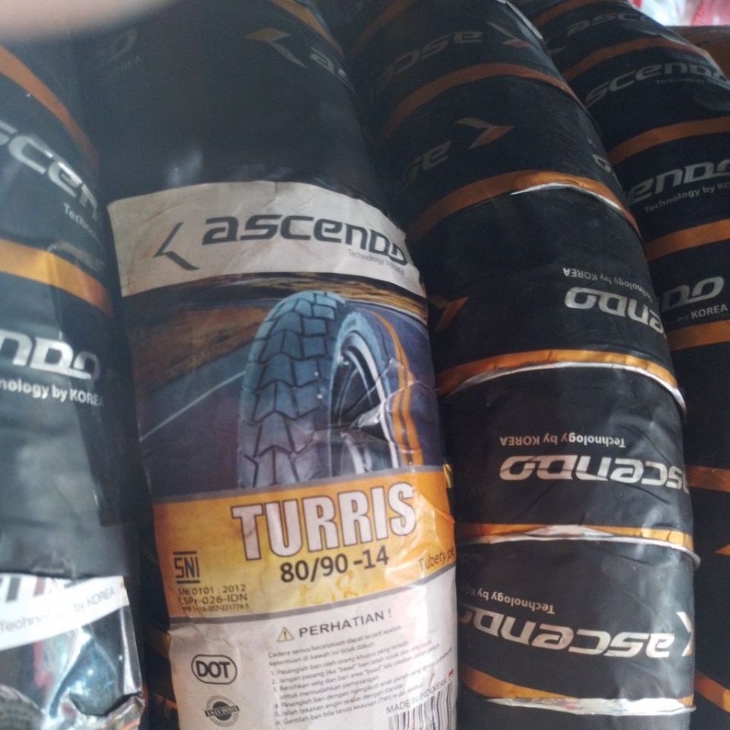 ban luar motor matik ascendo 80/90-14 ring velq 14 depan/belakang mio sporty mio mio soul dll