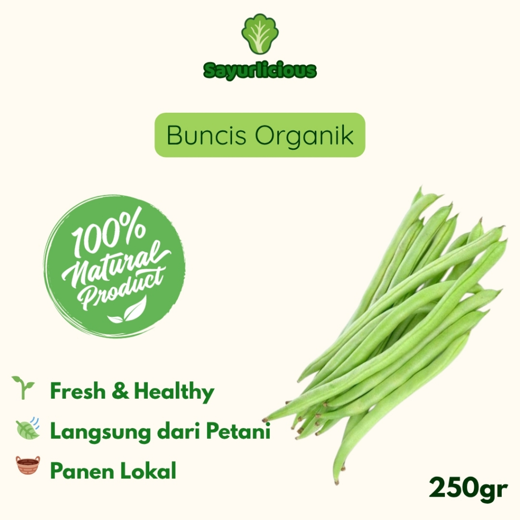 

Buncis Organik Fresh 250gr