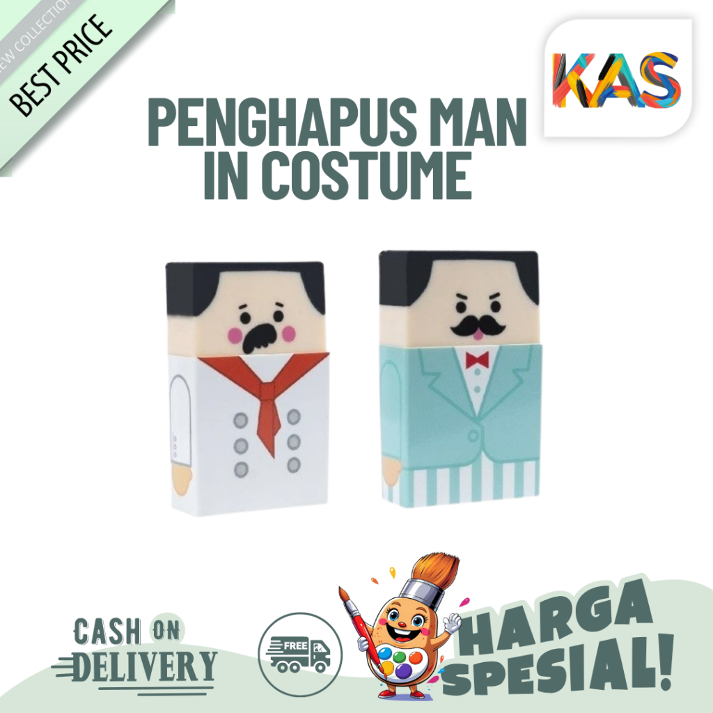 

Joyko Penghapus ER-125 Eraser Man In Costume Penghapus Erase My Hair - SATUAN SHABQ