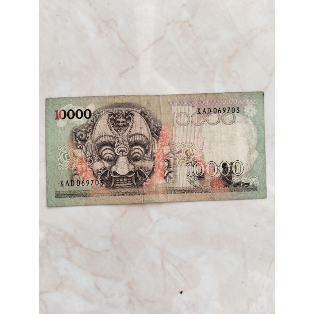 10.000 barong thn 1975 kondisi bagus asli