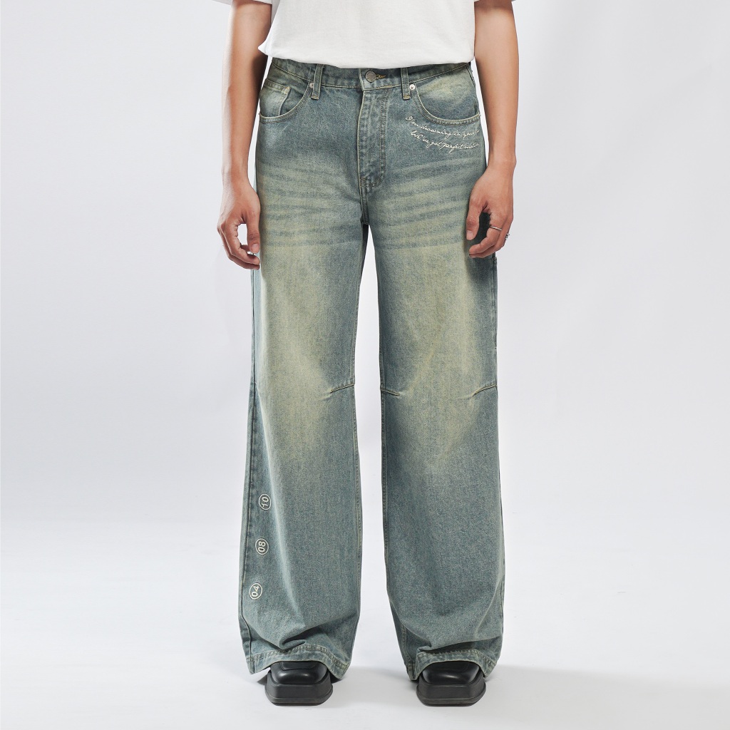 Amigos de Nimes - London Desert Wash - Wide Denim Jeans