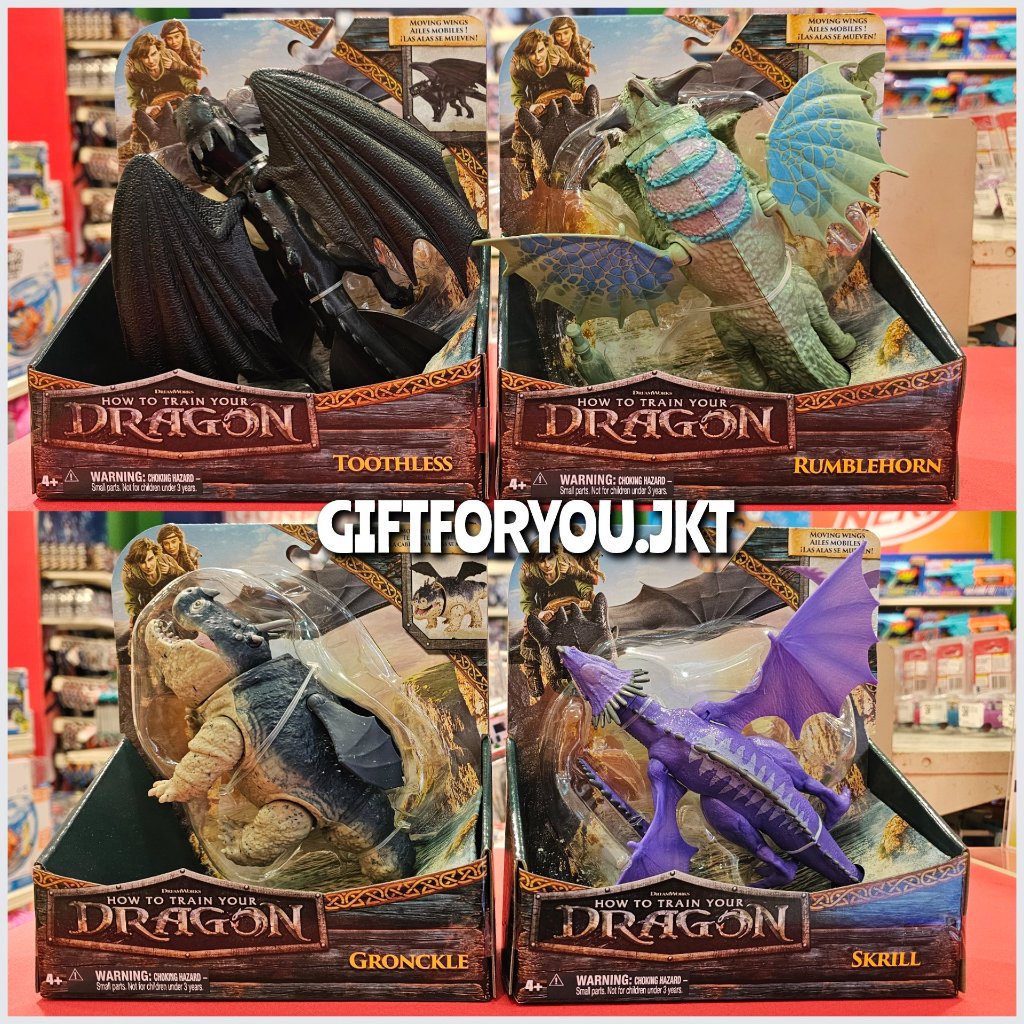 Dreamworks How to Train Your Dragon Rumblehorn Toothless Gronckle Skrill Action Figure Super Hero To