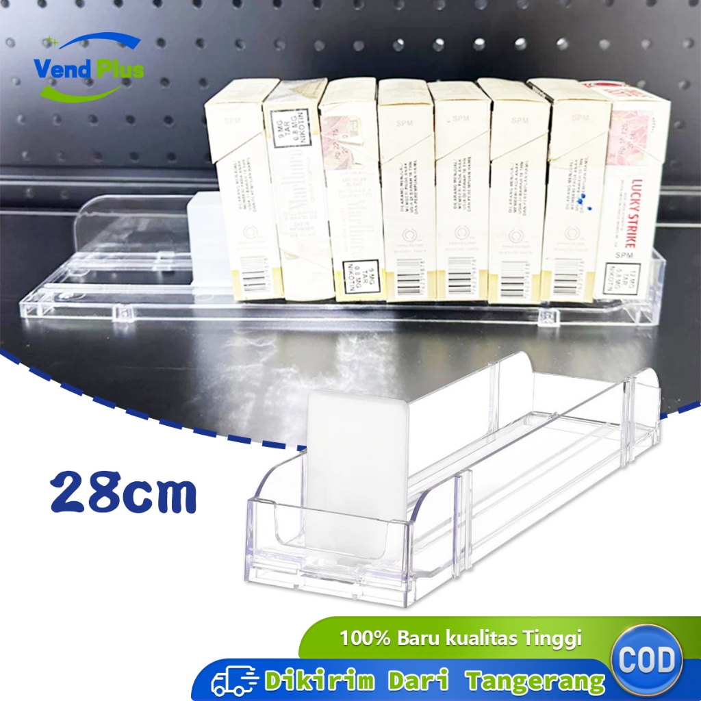 28cm Pusher Rokok Rak Rokok Acrylic Automatik Rokok Dapat Menampung 10 Bungkus Rokok Biasa