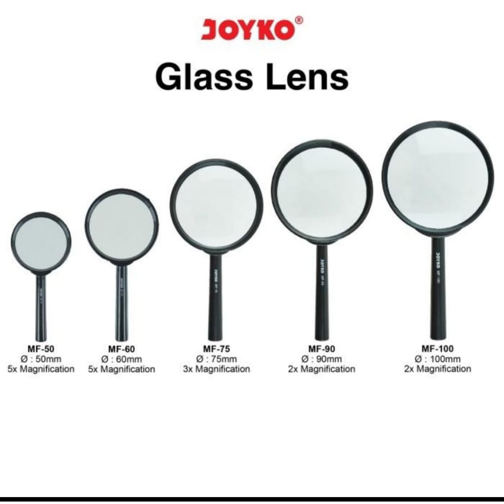 

JOYKO Magnifier Kaca Pembesar ukuran MF - 50 / MF - 60 / MF - 90 - Pcs.