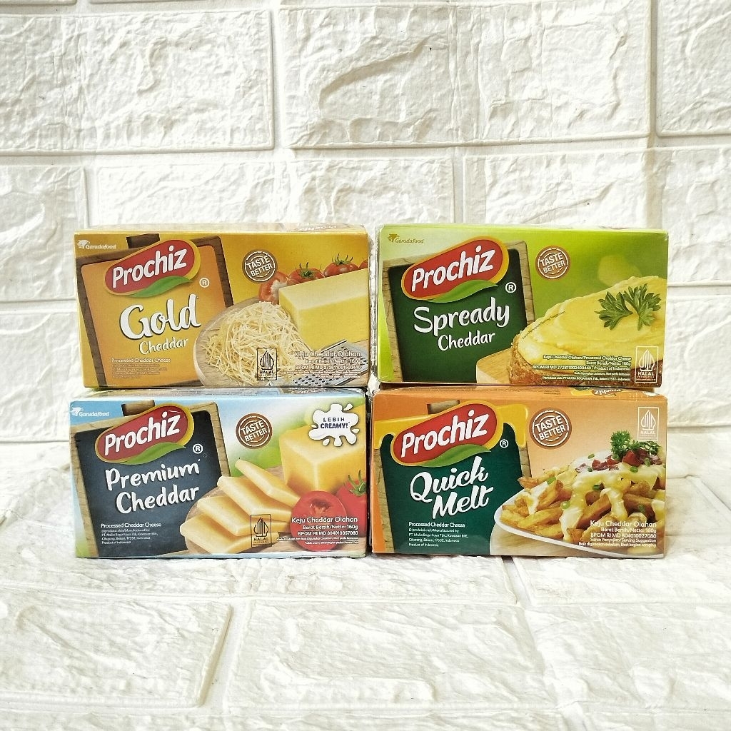 

Prochiz Spready Gold Quick Meltique Premium Cheddar 160gr Free Bubble Wrap dan Dus Tebal