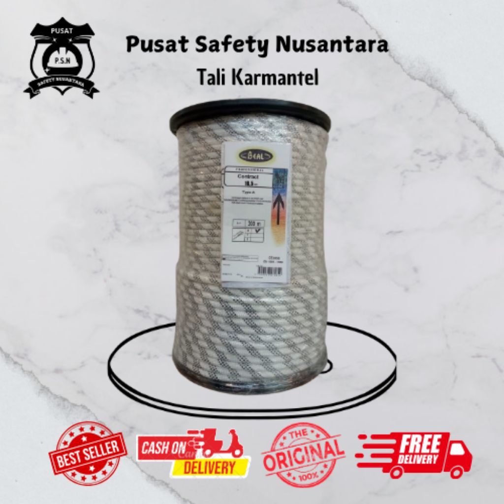 TALI KARMANTEL BEAL CONTRACT STATIS 10,5MM X 200M / KARMANTEL BEAL ORIGINAL / TALI KARMANTEL