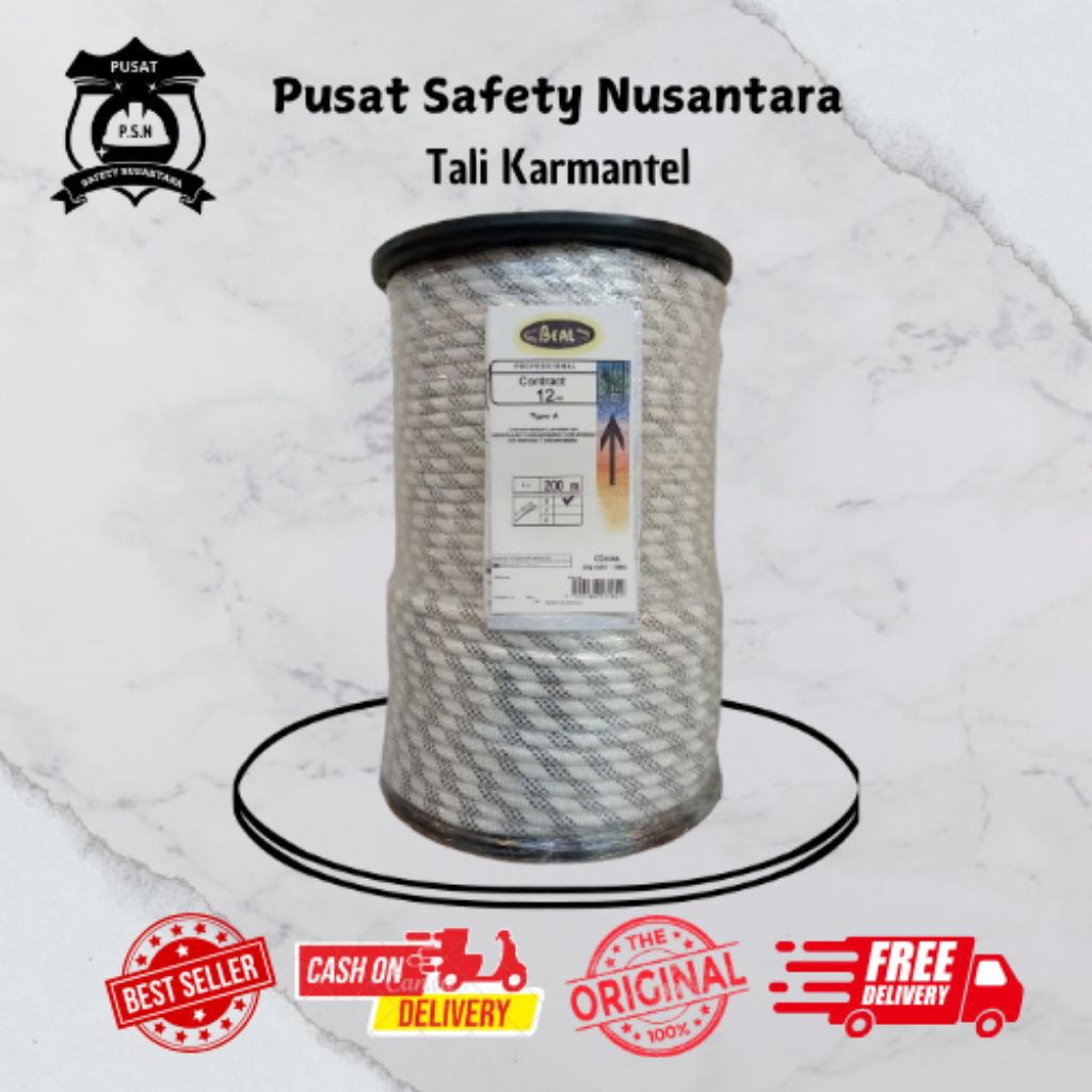 Tali Karmantel statis Beal Contract 12mm X 200M/Tali Karmantel 12MM/Tali Climbing/Tali Karmantel Bea