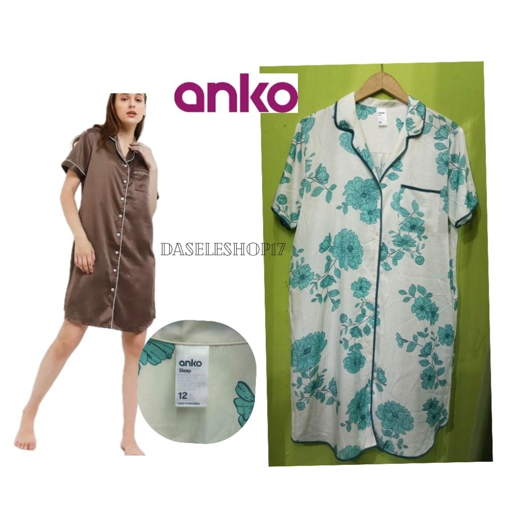 DressSatin Silk  Daster sleep anko