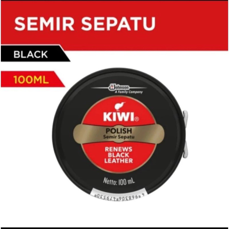 Kiwi Polish Semir Sepatu Hitam 100ml / Semir Kiwi Hitam 100ml