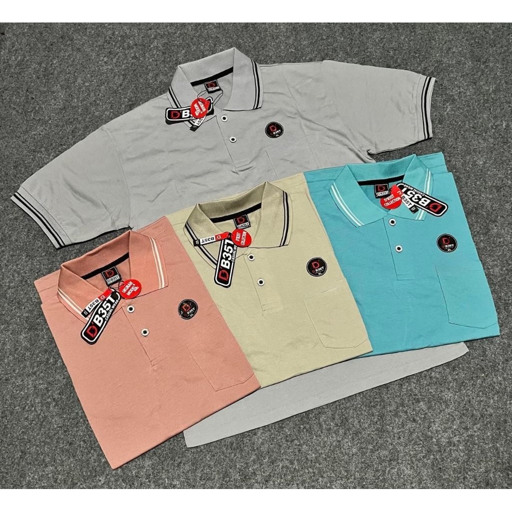 Paket 3 pcs 100 ribu kaos polo shirt pria | kaos kerah | kaos polo branded | kaos kerah lengan pende