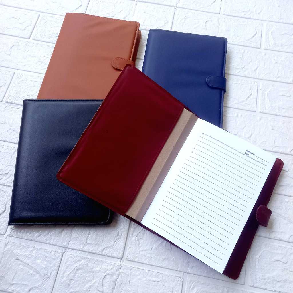 

Sampul Buku Elegant Cover Agenda Kulit Sintetis Set Isi A5 Garis 100 Lembar
