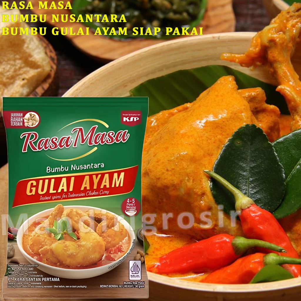 

Bumbu Masak Nusantara * Rasa Masa * Bumbu Gulai Ayam Siap Pakai * 40gr