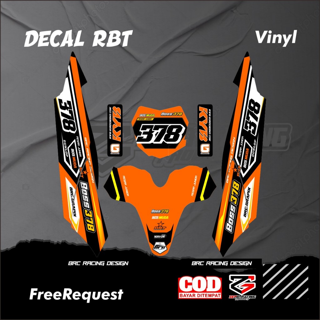 DECAL RBT BODY JUPITER YAMAHA VEGA NEW FULL BODY DEKAL STICKER STRIPING TERBARU