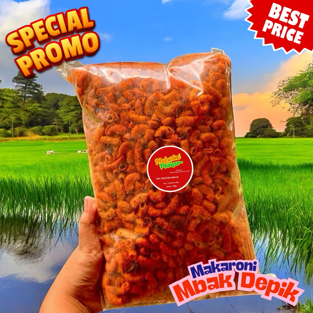 

Makaroni Pedas Level hot 250g – Sensasi Pedas Ekstrem 250 Gram