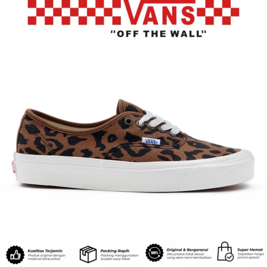 Sepatu Vans Authentic 44 DX Anaheim Factory OG Leopard