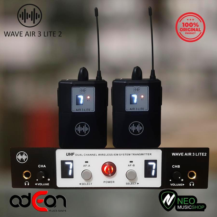 Wave air 3 lite2 wireless IEM system stage panggung wave audio monitor (2 RX)
