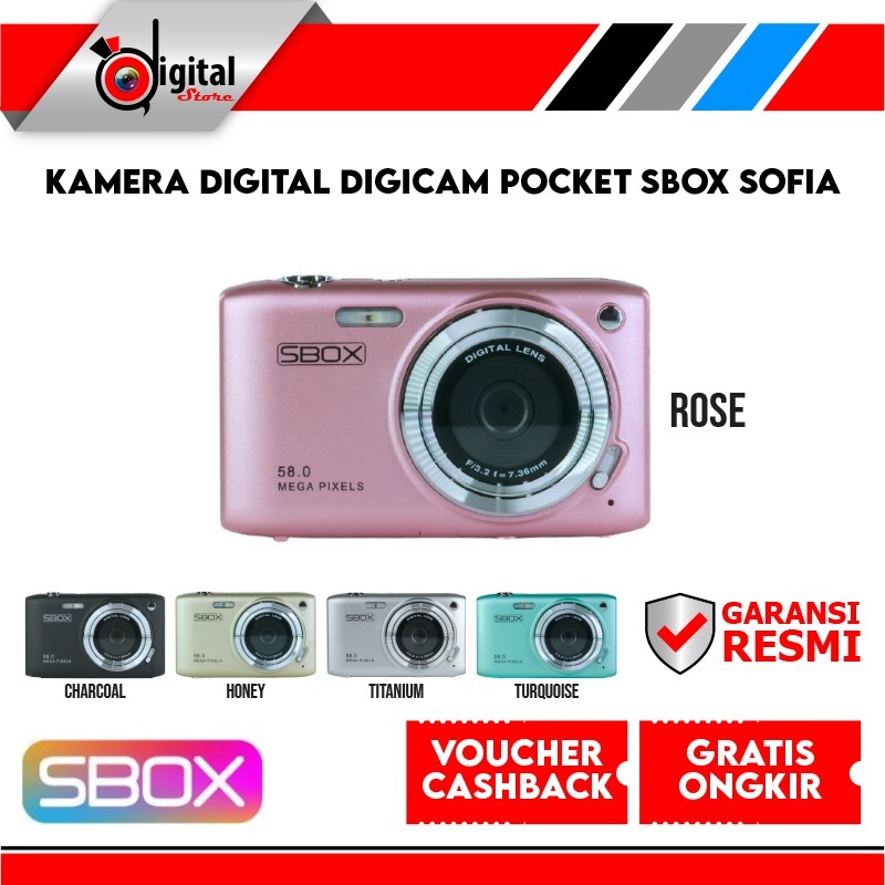 Kamera Digital Digicam Pocket SBOX Sofia - Camera Digital Sbox - Camer Digicam Sbox - Camera Pocket 