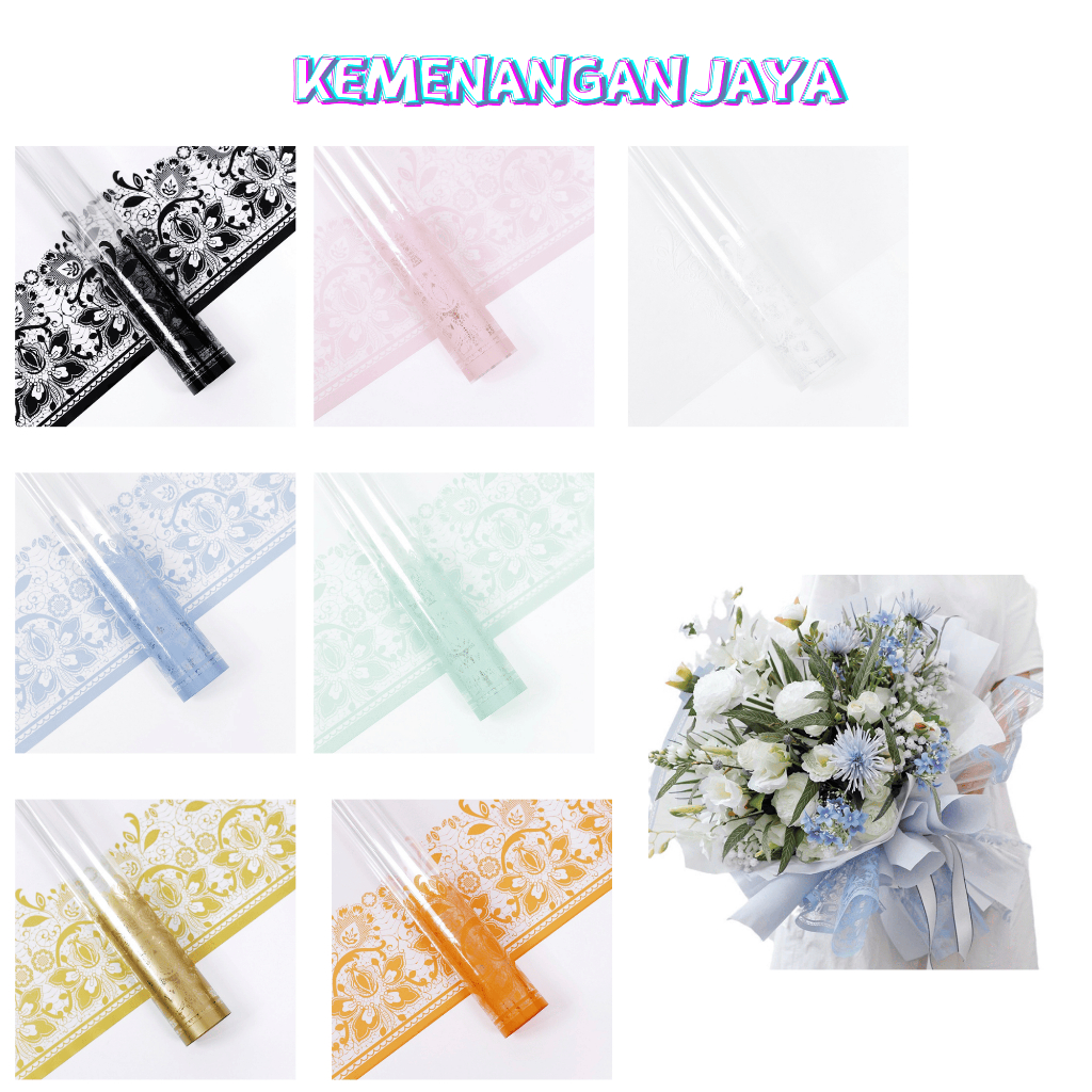 

Kertas Bunga Cellophane Brocade Flower Wrapping Paper Buket KB121
