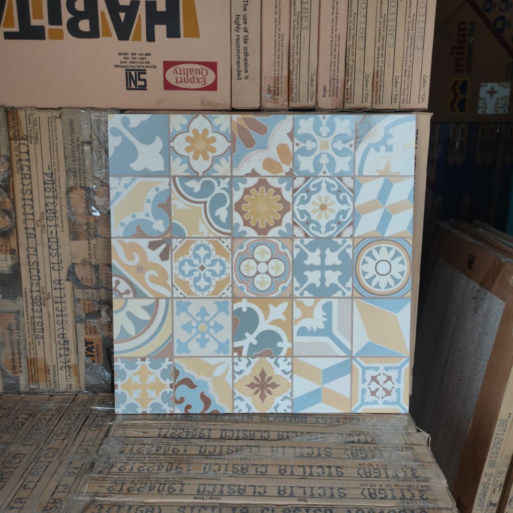 Keramik Lantai 50x50 Sicilia classico Habitat