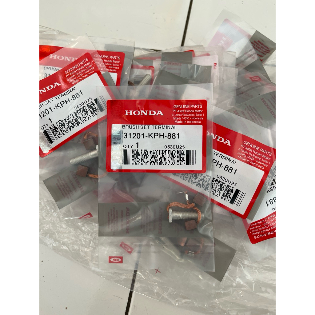 ARANG DINAMO STATER STARTER BRUSH SET TERMINAL KARISMA - KIRANA - SUPRA X 125 - SUPRA X 125 FI - CS1