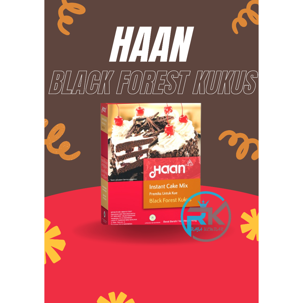 

Haan Black Forest Kukus Instant Cake Mix 400gr