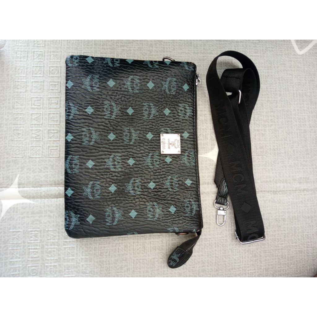 Clutch McM tas cowo tas pria wanita ala MCM 3 ruang