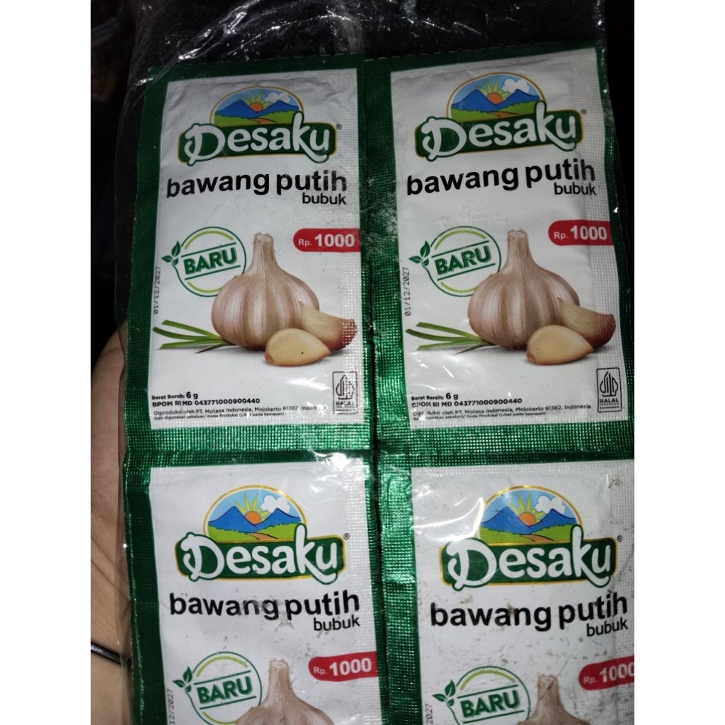 

Bawang putih bubuk desaku 1 sachet 6g