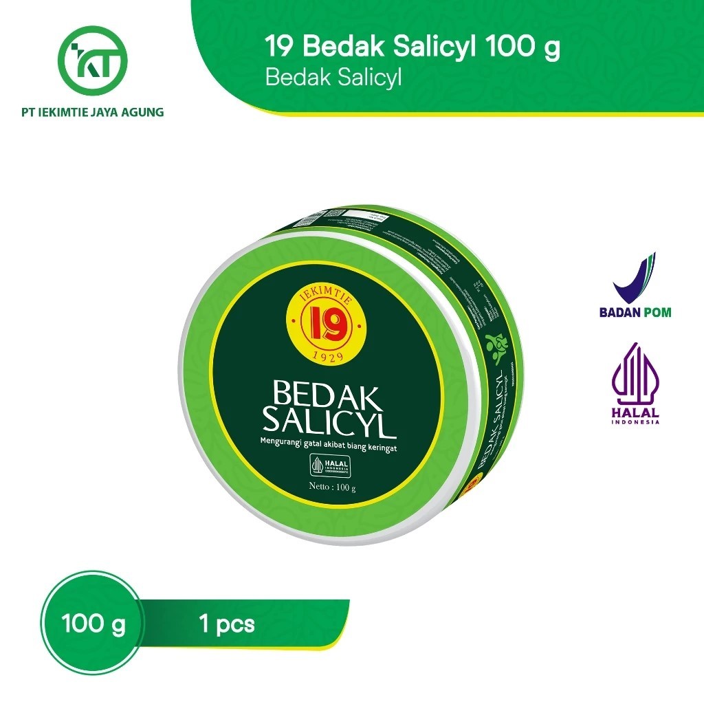 PERA820 SALICYL BEDAK 19 POT 100G/SALICYL BEDAK 19 MENTHOL BOTOL 100G/ BEDAK GATAL AKIBAT BIANG KERI