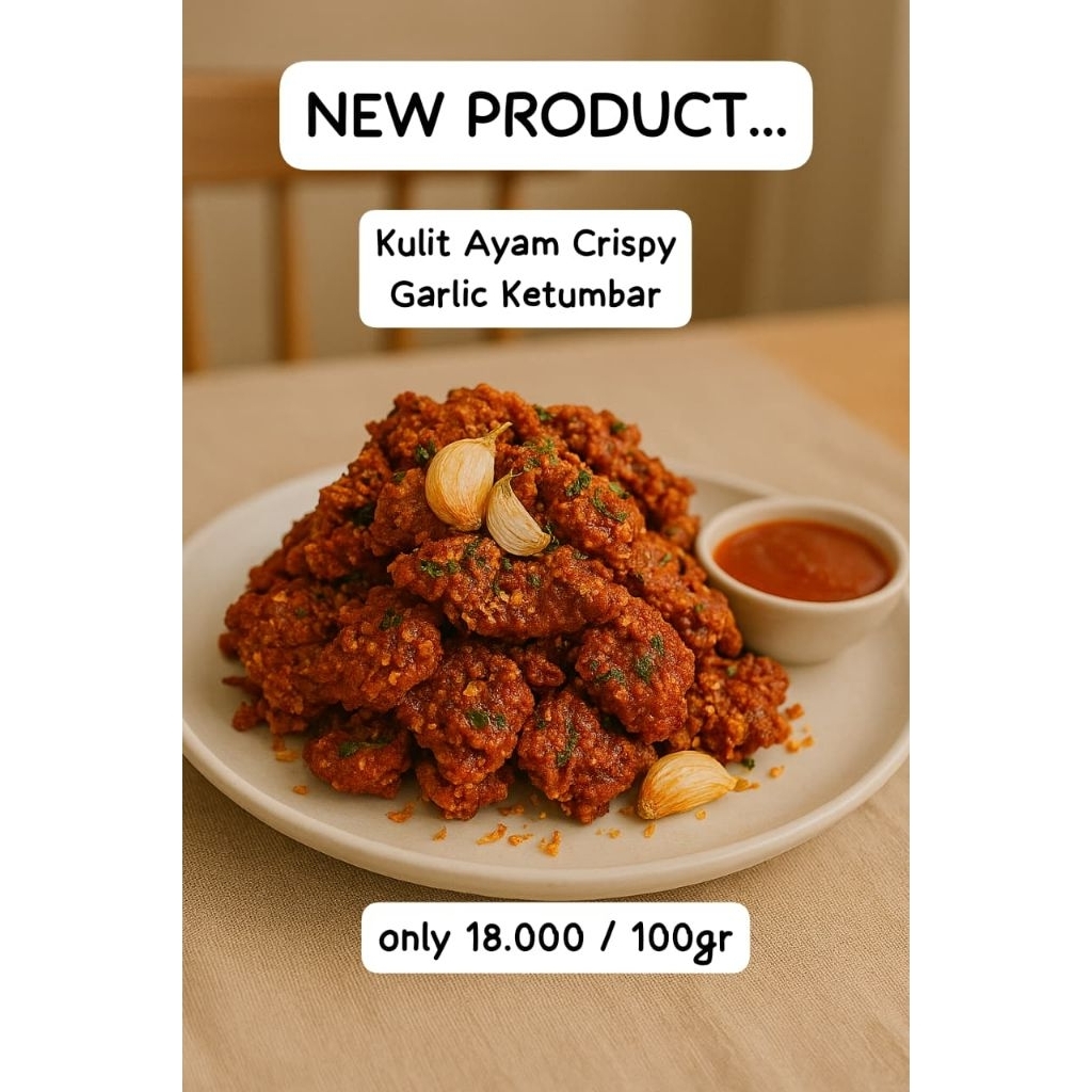 

kulit Crispy Garlic Ketumbar