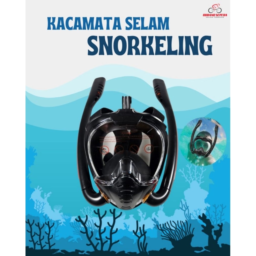 Kacamata Selam Snorkeling Menyelam Snorkeling Renang 2 selang