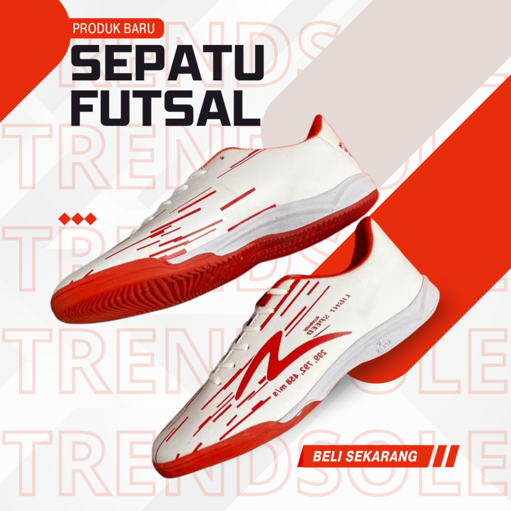 Sepatu Futsal Specs Lightspeed Reborn | Best Seller | Merah Putih