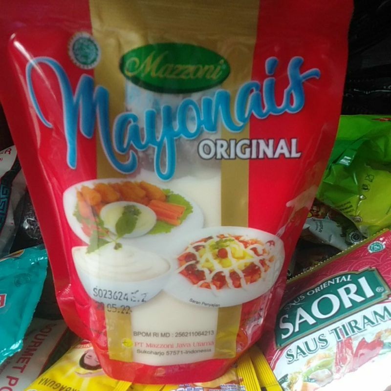 

[oddsolshop] pekanbaru/Mazzoni Mayonnaise Original 250GR Saus Mayo Saos Mayonais Food Mix Dressing