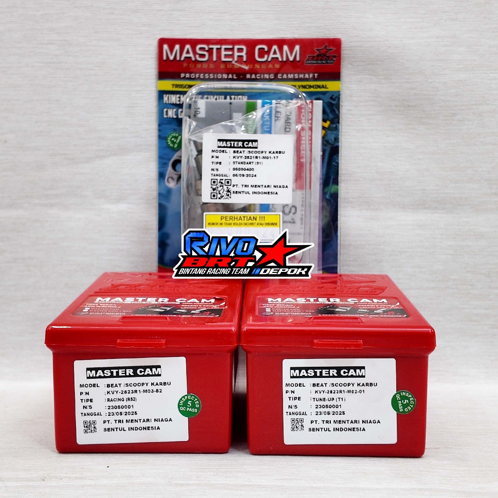 MASTER CAM NOKEN AS BRT BEAT SCOOPY SPACY 110 KARBU KVY S1 T1 R43 R44 R45 R46 R48 R49 R50 R51 R52