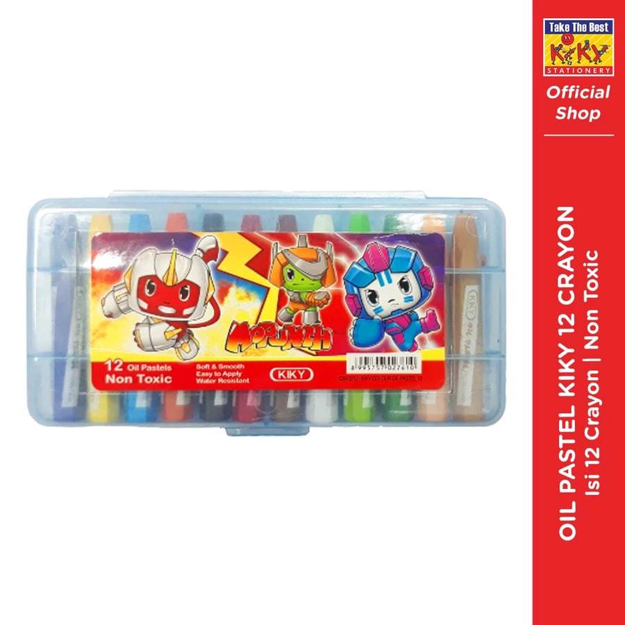 

Crayon 12 Warna KIKY Oil Pastel [ 1 SET ]