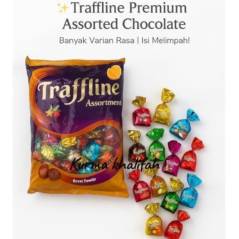 

Coklat Turkey Mix Traffline 1 Kg | Coklat Turkey Mix | Coklat Traffline Mix | Coklat Halal Chocolate